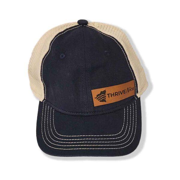 leather patch hat thrive nica